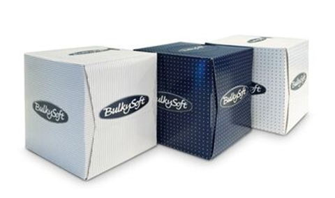 Facial tissue en boîte carrée Eco, 2 plis - blanc