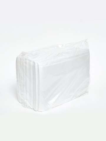 Chiffon d'essuyage zig-zag, non tissé - blanc