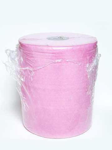 Rouleau d'essuyage, 340 coupons - en non-tissé - rose