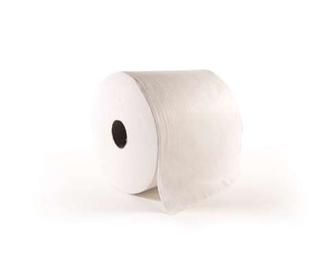 Rouleau d'essuyage, 500 coupons - en non-tissé - blanc