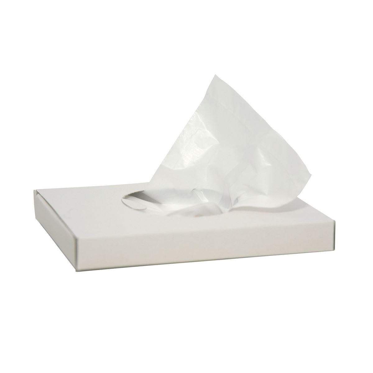 Sachets hygiéniques en plastique, blancs