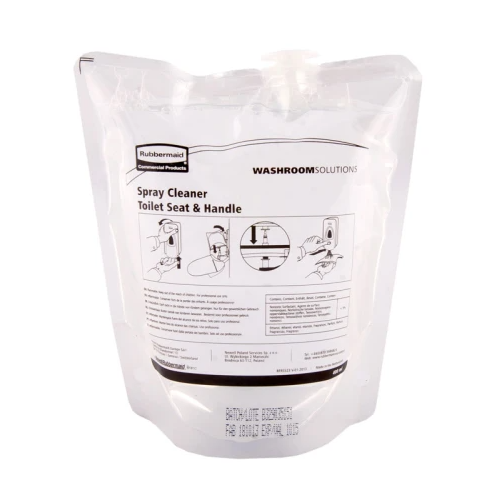 Toilet seat + handle cleaner spray