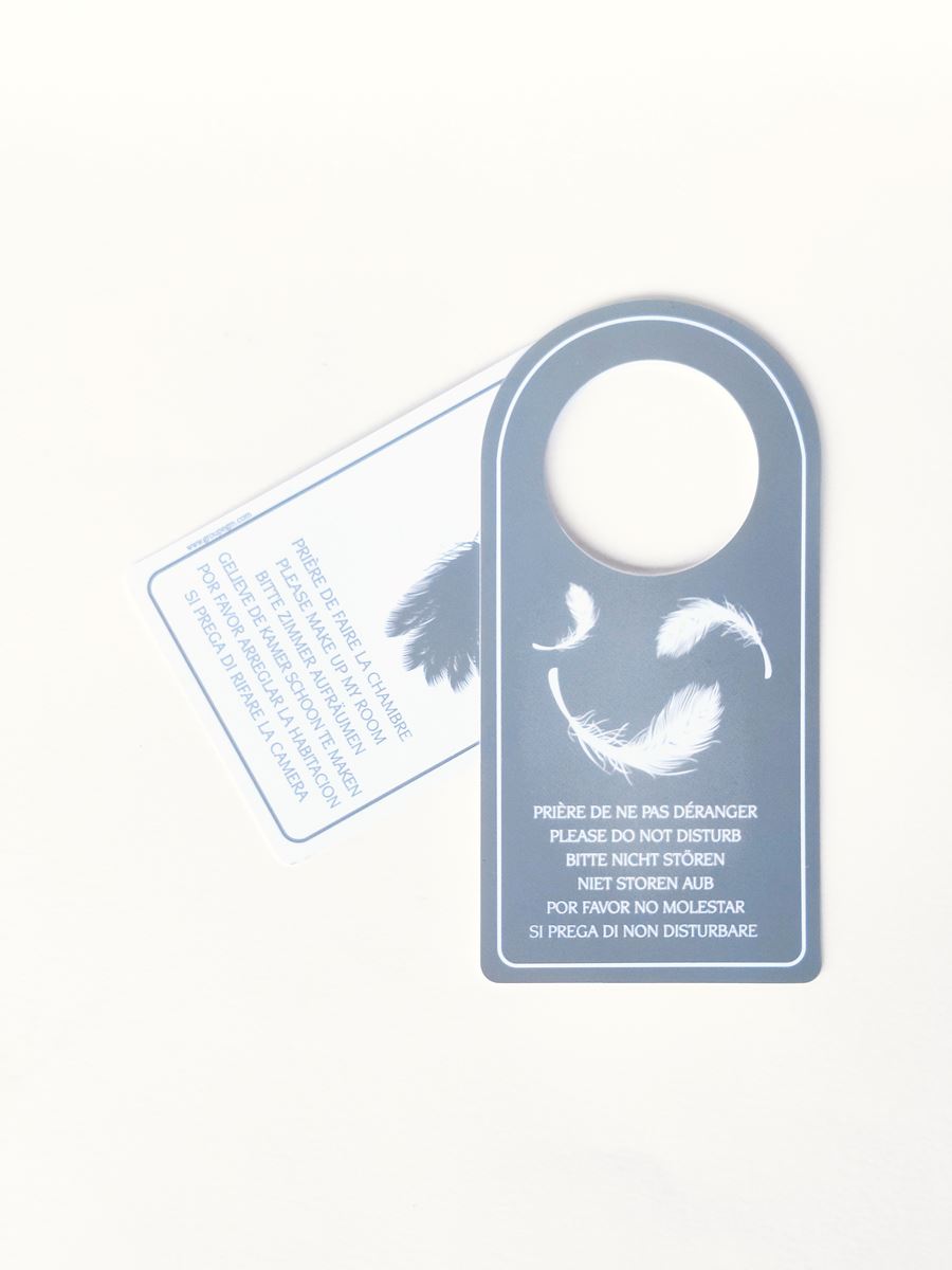 Kaartje "Niet storen, a.u.b."