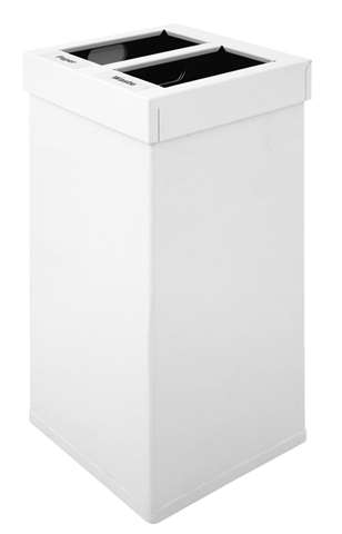 Carro Mix, 360x360x765mm - 2x52,5l - alu blanche