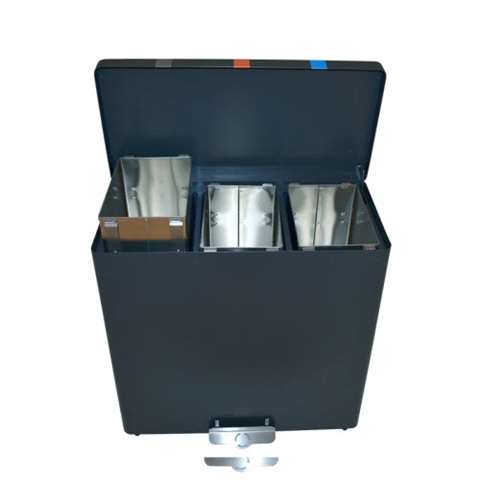 RecycloKick, unité de séparation avec pédale - 3x34l - grise