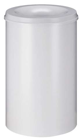 Poubelle anti-feu, Ø335xH470mm - 30l - gris clair
