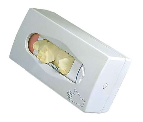 Handschoendispenser, 27x14x10cm - wit