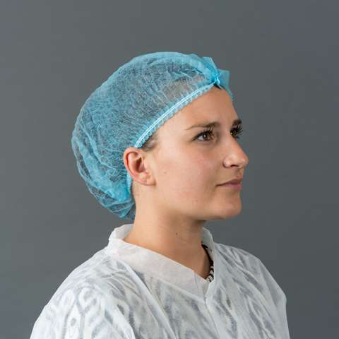 Charlotte avec clip, 21" - non-tissée - bleue - (boîte)