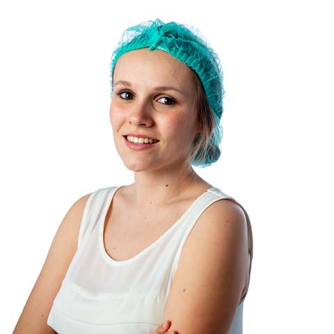 Charlotte avec clip, 21" - non-tissée - verte - (sac)