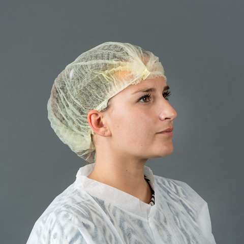 Charlotte avec clip, 21" - non-tissée - jaune -(sac)