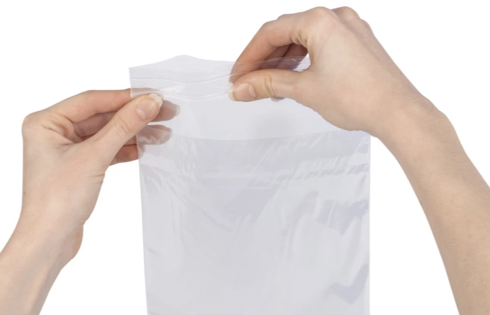 Sachet kangourou avec fermeture à glissière, 160x220mm+200mm