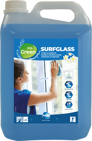 PolGreen Surfglass, nettoyant écologique surfaces vitrées