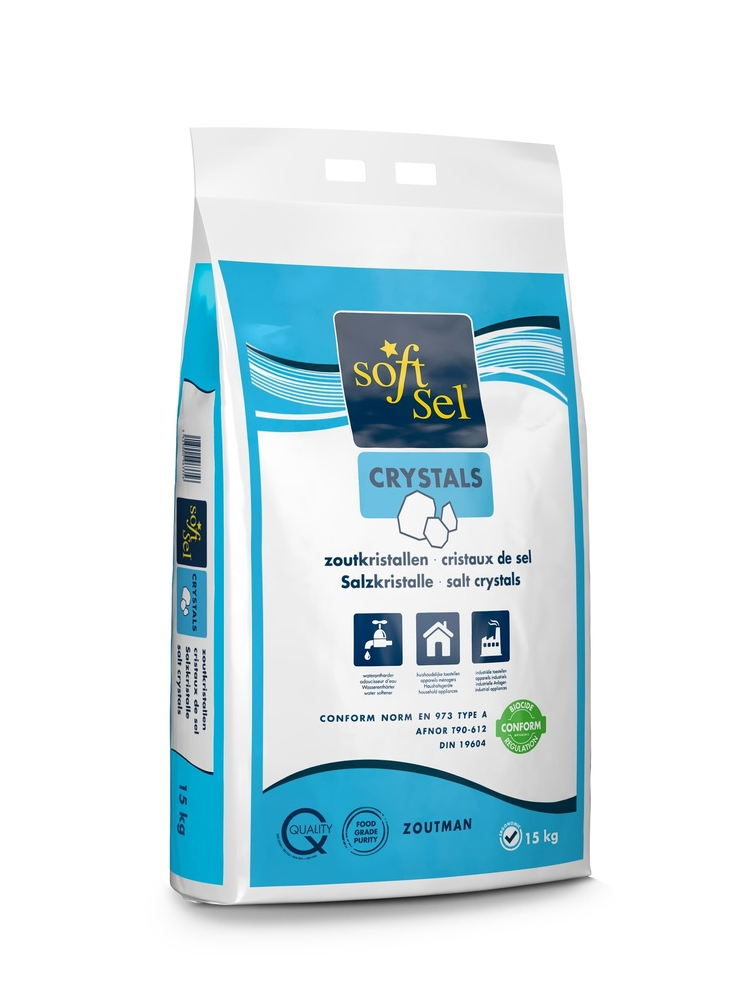 Soft Sel, Crystals - cristaux de sel pour adoucisseur d'eau