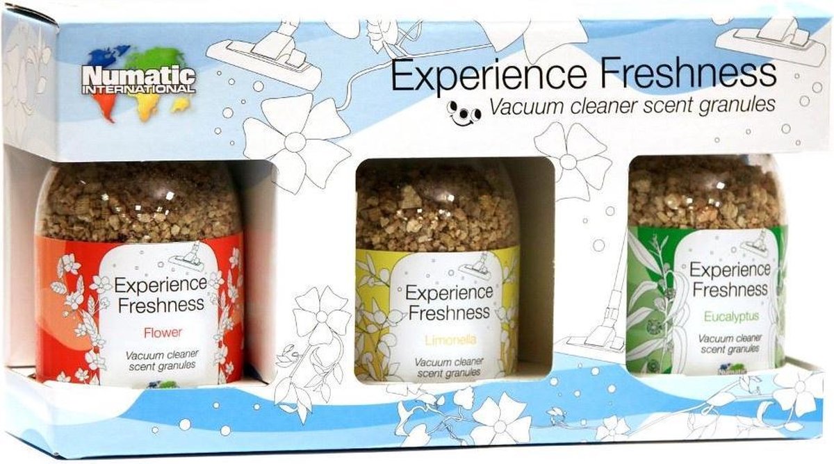 Numatic, geurkorrels (flower/limonella/eucalyptus)