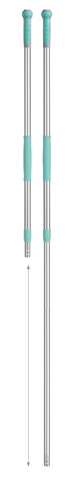 Manche télescopique en aluminium, 184cm - verte