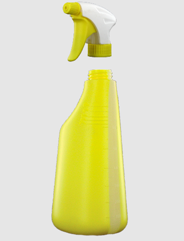 Vaporisateur, 650ml - avec tête jaune
