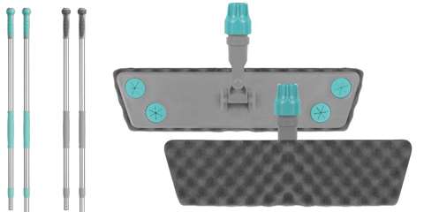 Balai trapèze avec mousse, 60cm + manche téléscopique