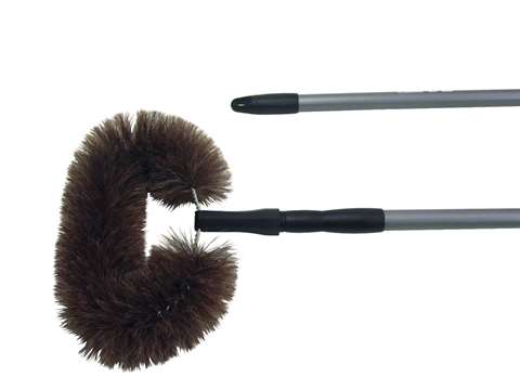 Tête de loup crins de cheval+  manche téléscopique, 2x1m