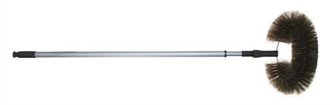 Tête de loup crin mix + manche télescopique, 1,5m