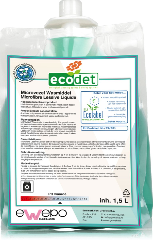 Ecodet Easy, microvezelwasmiddel