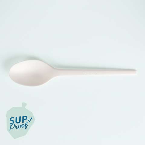 Cuillère, 165mm - CPLA - blanche