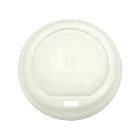 Couvercle, Ø90mm - CPLA - blanc