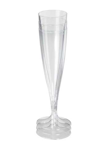 Verre à champagne réutilisable, 100ml -  Ø48mm - PP