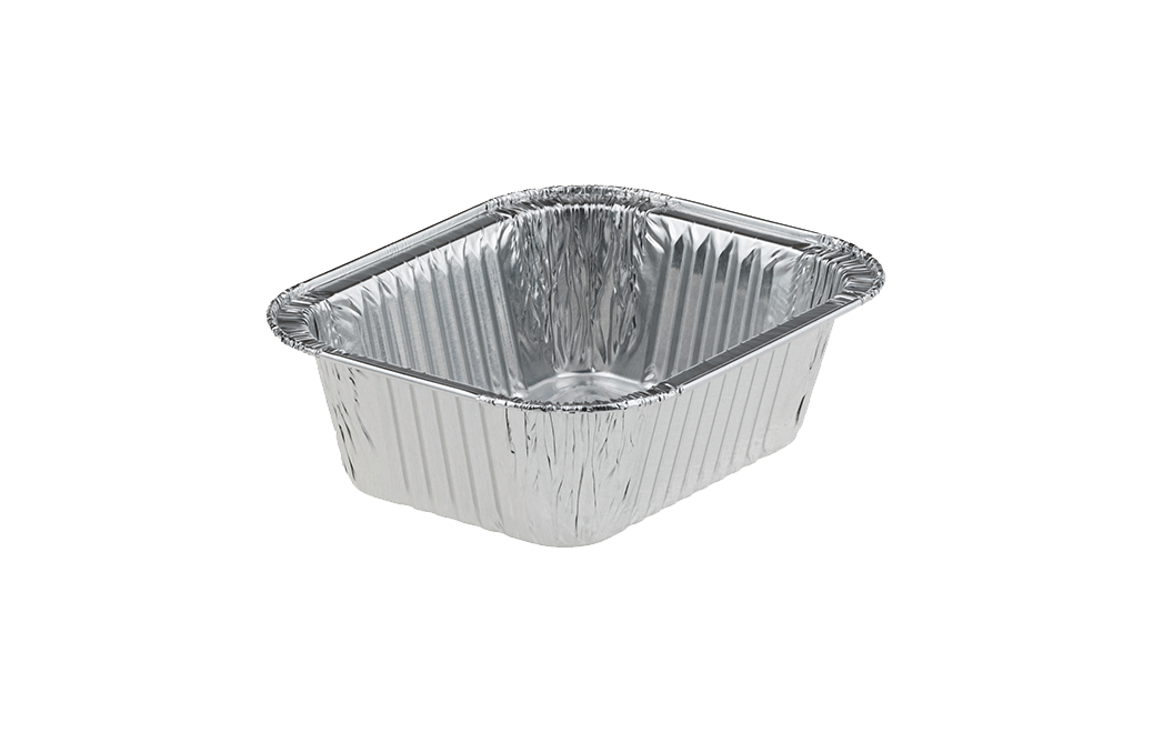 Bakje alu, 250ml - 125x102x36mm - rolrand