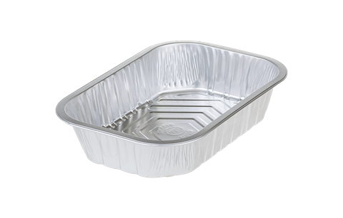 Barquette alu, 1000ml - 220x150x45mm- bord surélevé