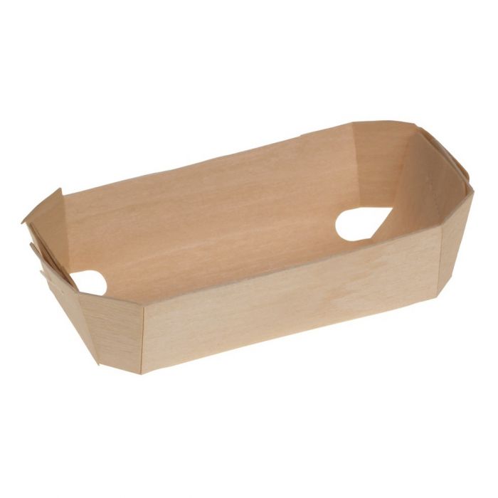 Houten bakvorm, 115x65x35mm - naturel