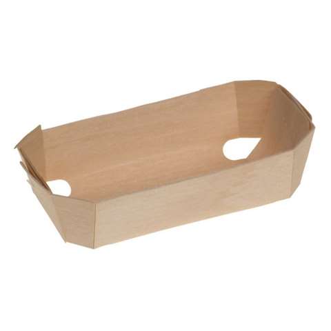 Moule à pâtisserie en bois, 115x65x35mm - naturel