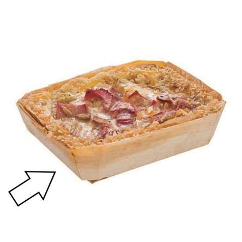 Moule à pâtisserie en bois, 120x93x33mm - naturel