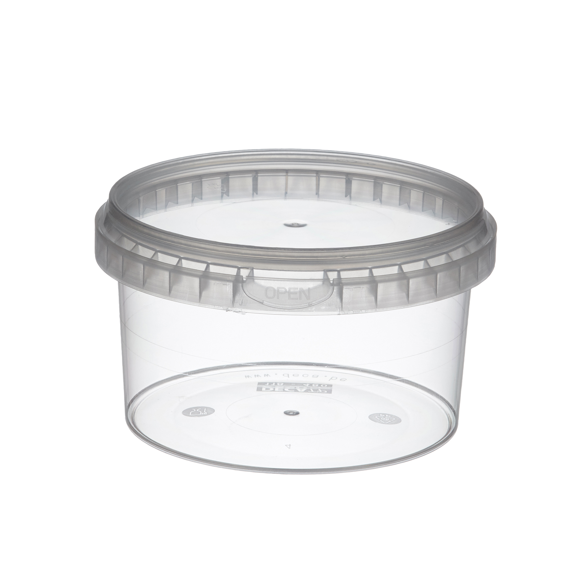 Pot met zegelsluiting &amp; deksel, 480ml - Ø118mm - PP