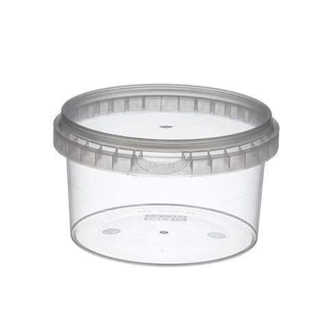 Pot + fermeture de sécurité & couv., 480ml - Ø118mm - PP