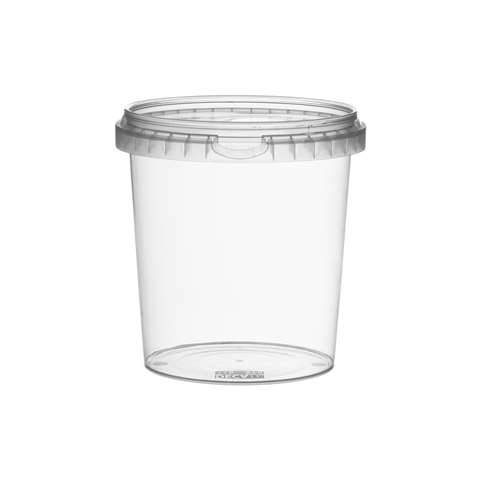Pot + fermeture de sécurité & couv., 870ml - Ø118mm - PP