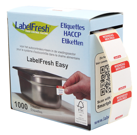LabelFresh Easy, 30x25mm - mercredi