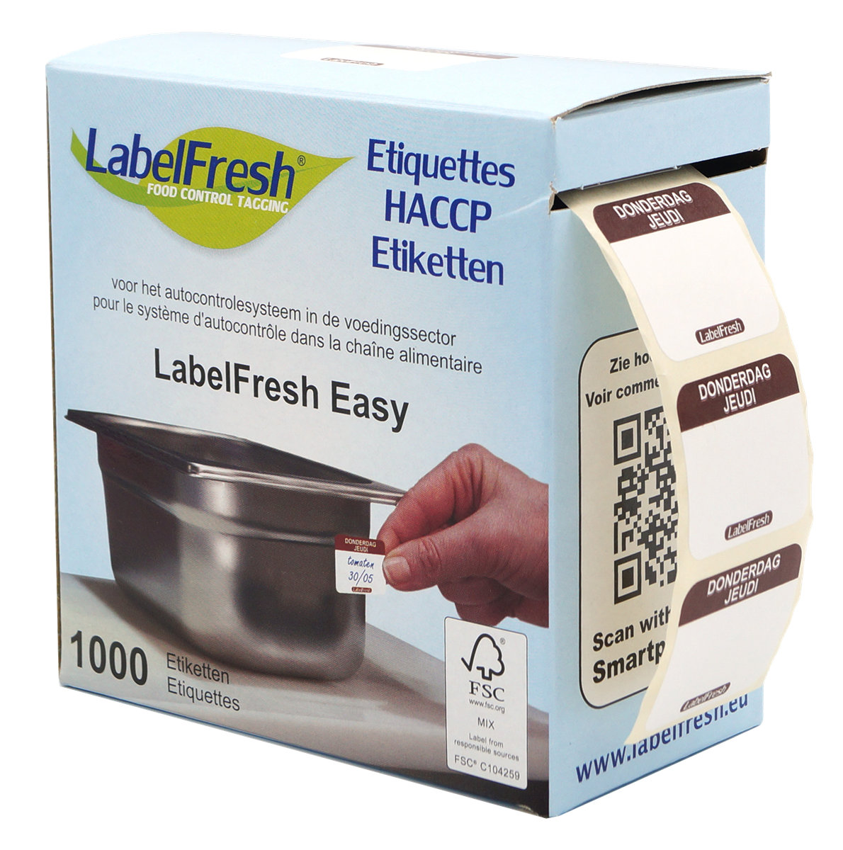 LabelFresh Easy, 30x25mm - jeudi