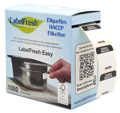 LabelFresh Easy, 30x25mm - dimanche