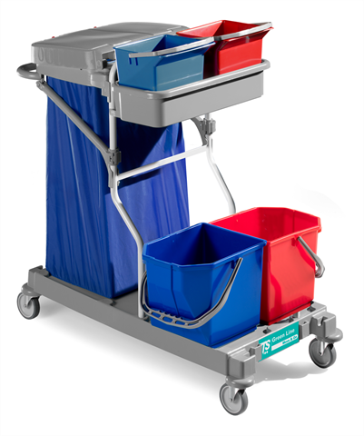 Chariot de nettoyage Green 165, gris