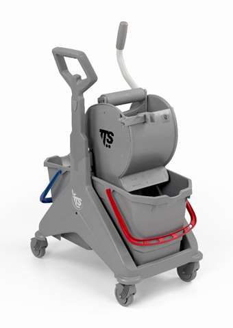 Nickita 50 Mopcar, 2x25l - gris (avec presse à rouleau)