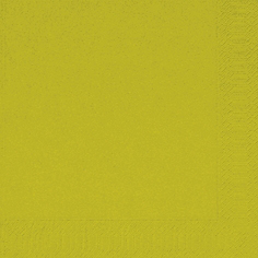 Serviettes, 33x33cm - 2 plis - 1/4 - kiwi