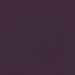 Serviettes, 24x24cm - 2 plis - 1/4 - prune