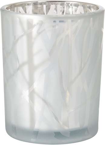 Kandelaar Shimmer, 100xØ80mm  - wit