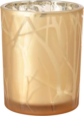 Kandelaar Shimmer, 100xØ80mm - sand