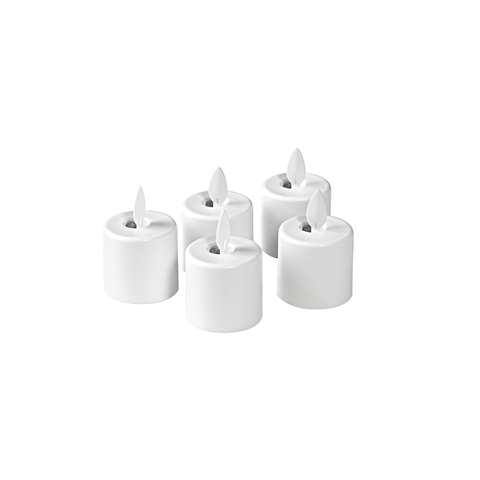 Led-set herlaadbaar Moving Flame, spare lamps - warm wit