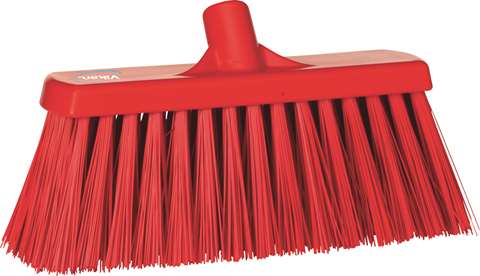 Vikan, brosse de rue - fibres dures - 30cm - rouge