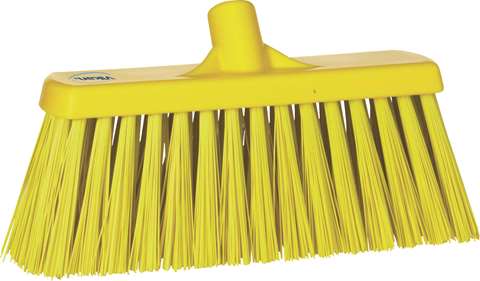 Vikan, brosse de rue - fibres dures - 30cm - jaune