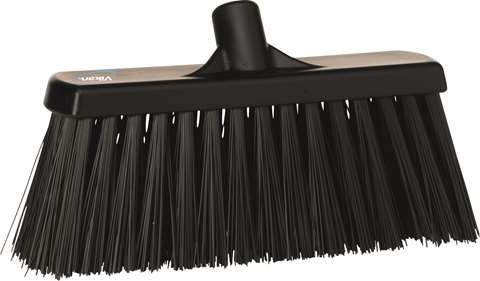 Vikan, brosse de rue - fibres dures - 30cm- noir