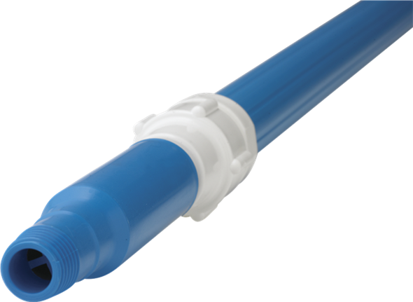 Vikan, manche télescopique - passage d'eau - 150 cm - bleu