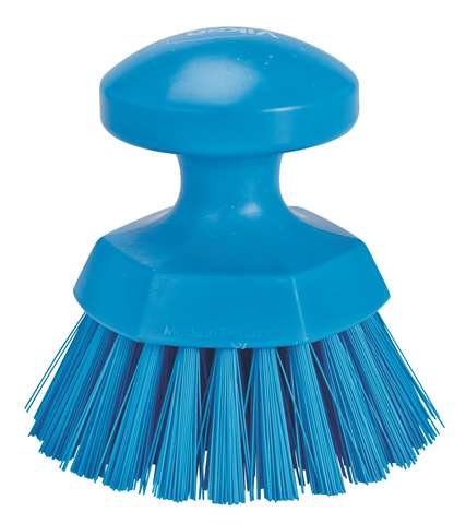 Vikan, ronde werkborstel - blauw